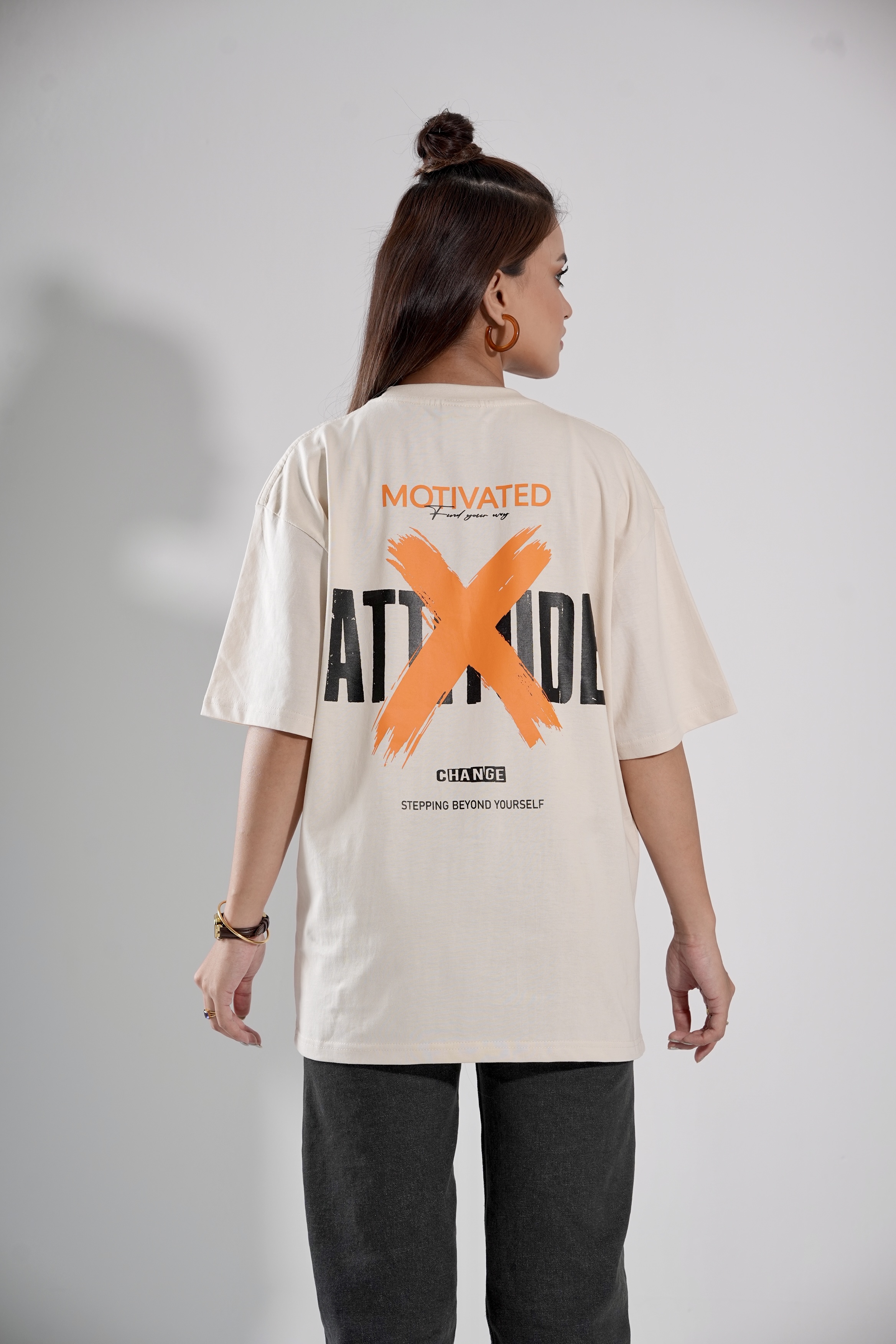 Rise Again Blue T-Shirt Drop-Shoulder Female hover