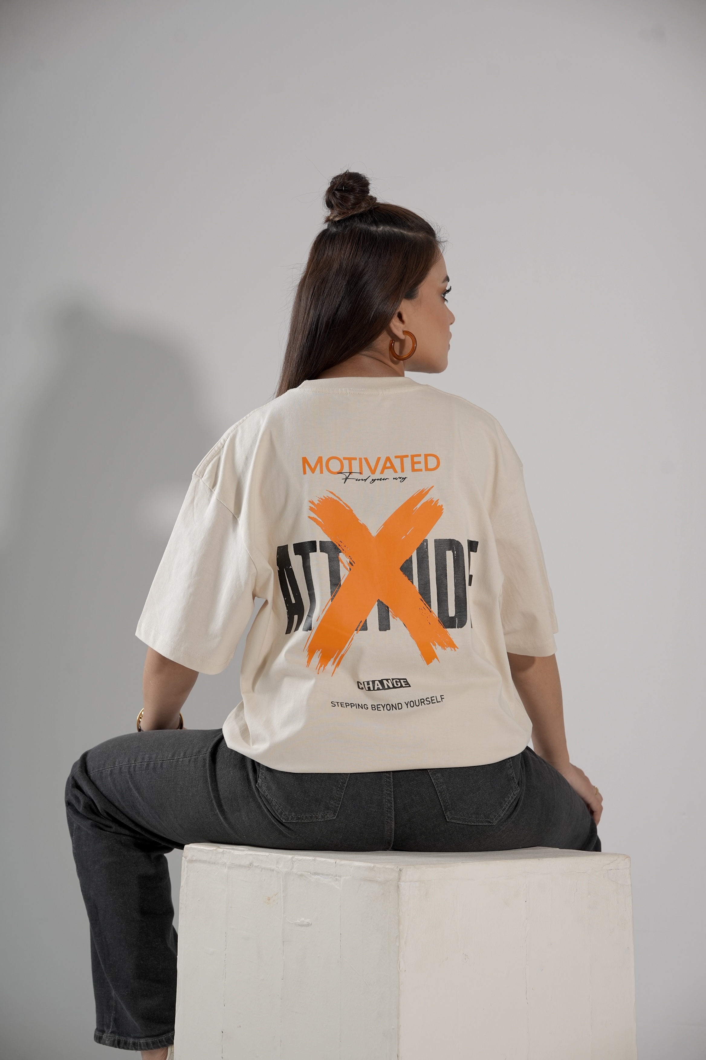 Rise Again Blue T-Shirt Drop-Shoulder Female - thumbnail 3